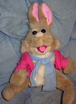 bean bunny muppet toy