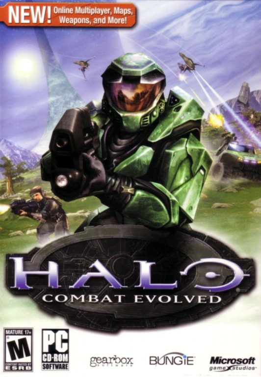 The box art for Halo: Combat Evolved on PC.