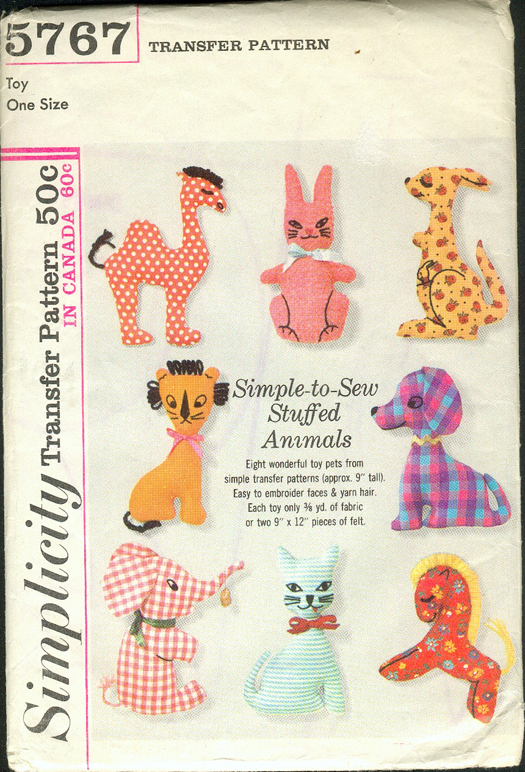 simplicity soft toy patterns