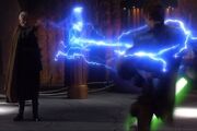 Dooku feuert Machtblitze