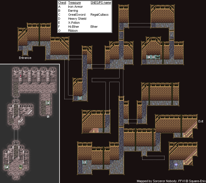 Gallery of Ff6 Ancient Castle Map.