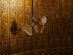 Aang descends