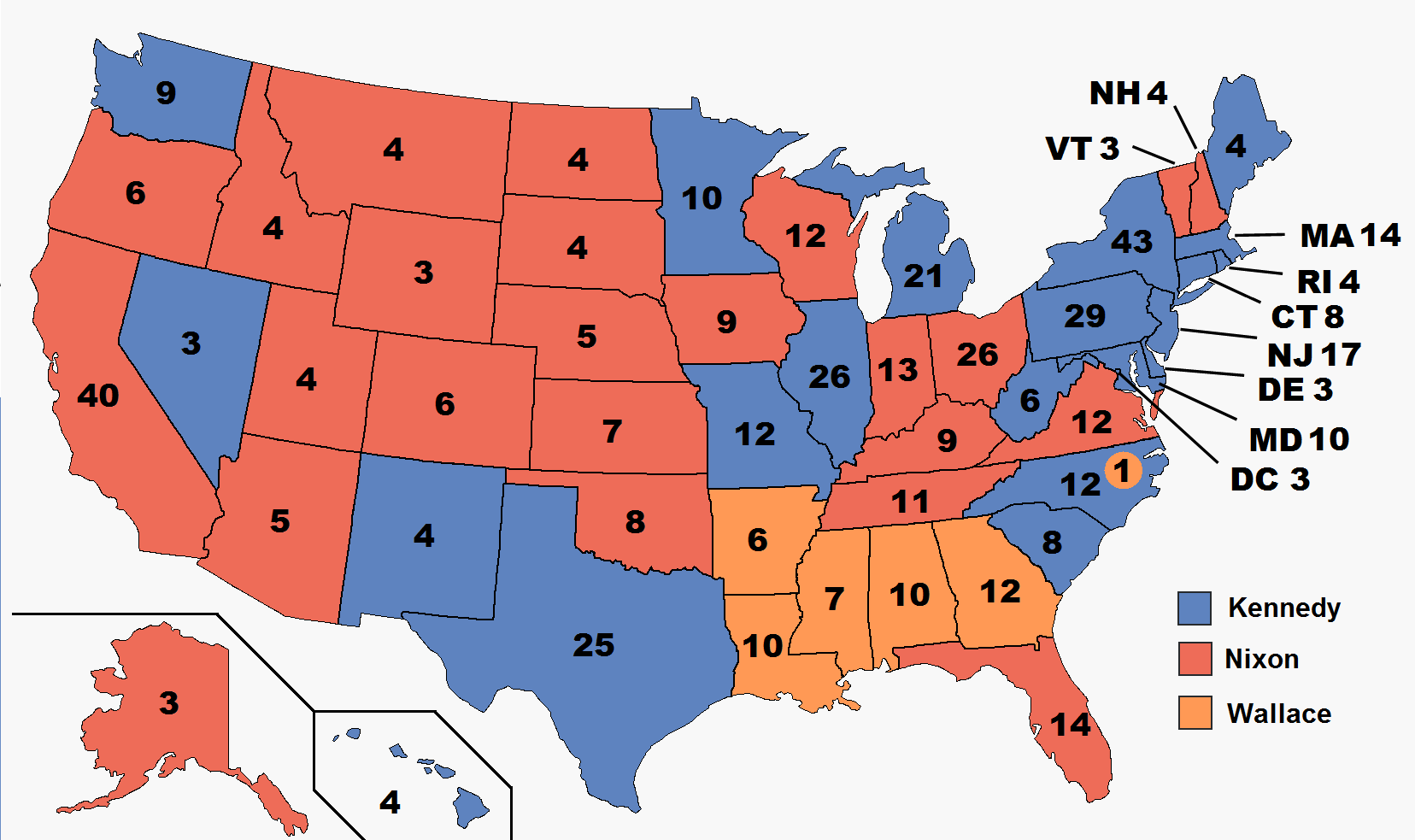 1968 US Presidential Election (Robert Kennedy Survives) Alternative
