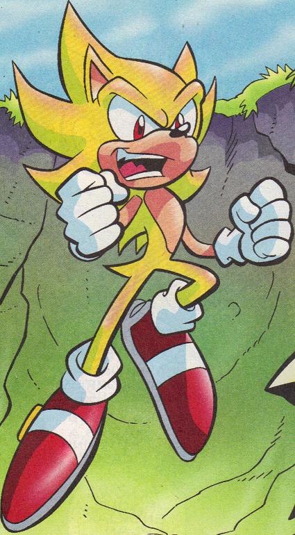 Super Sonic - Mobius Encyclopaedia - Sonic the Hedgehog Comics