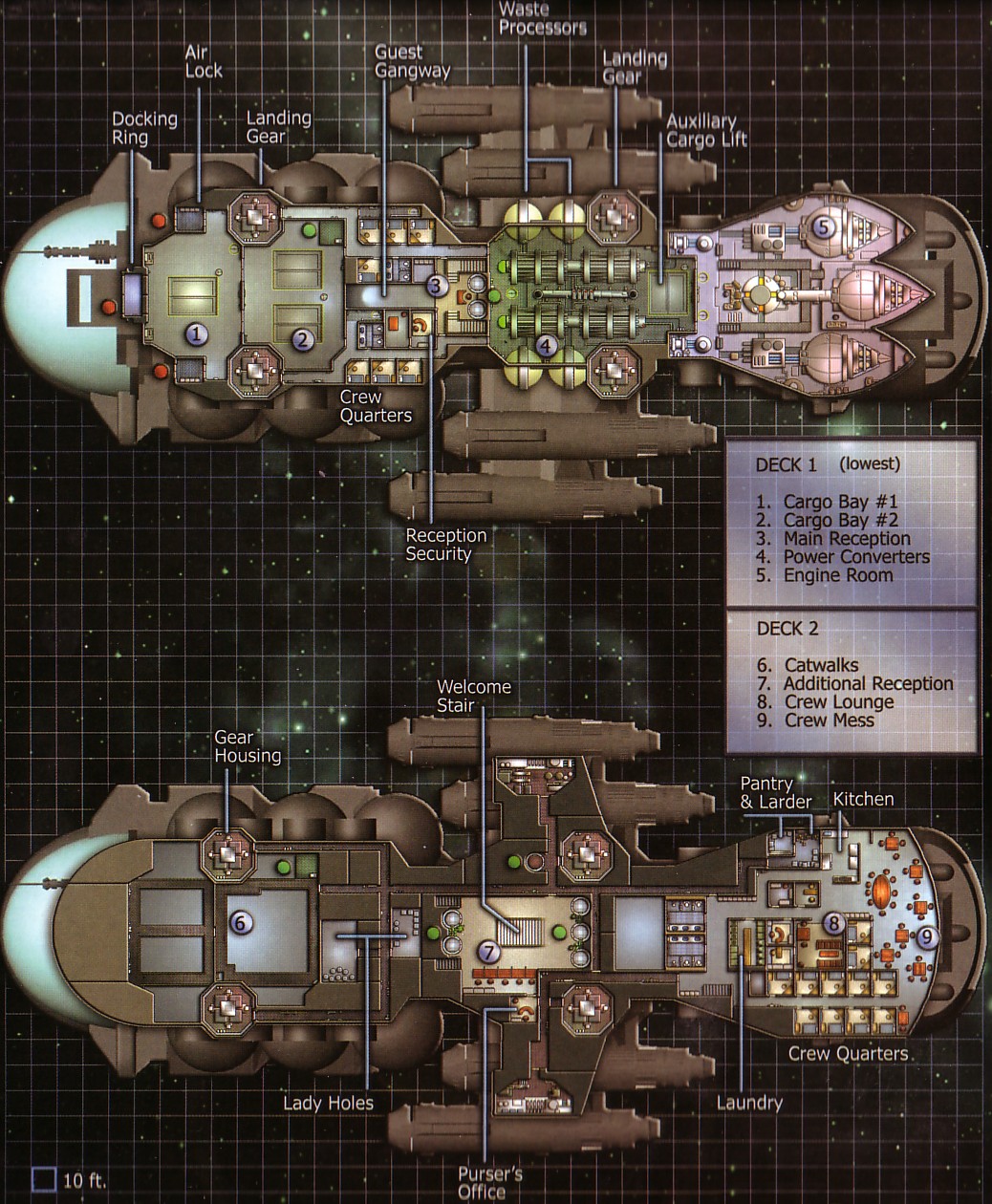 traveller rpg kree starship deck plans