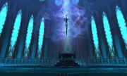 Frostmourne in the Halls of Reflection
