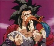 Goku holding pan