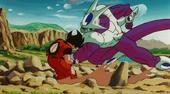 Cooler punching goku