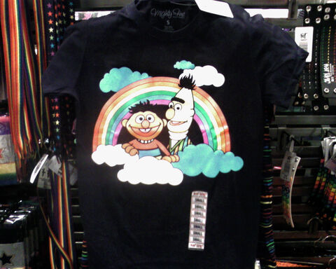 bert and ernie gay t shirt