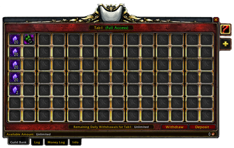 Wow how to buy more guild bank slots account