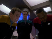 O'Brien und Dax unterrichten Sisko