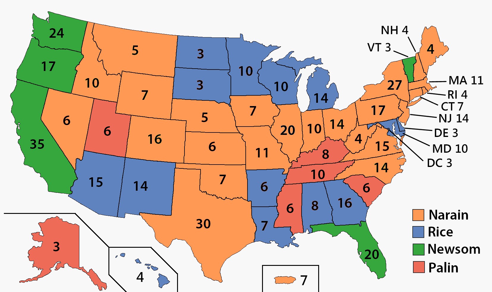 2024 Election Map Kacey Mariann