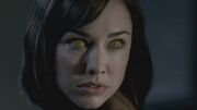 Tessa with yellow eyes