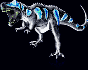 dark blue dinosaur