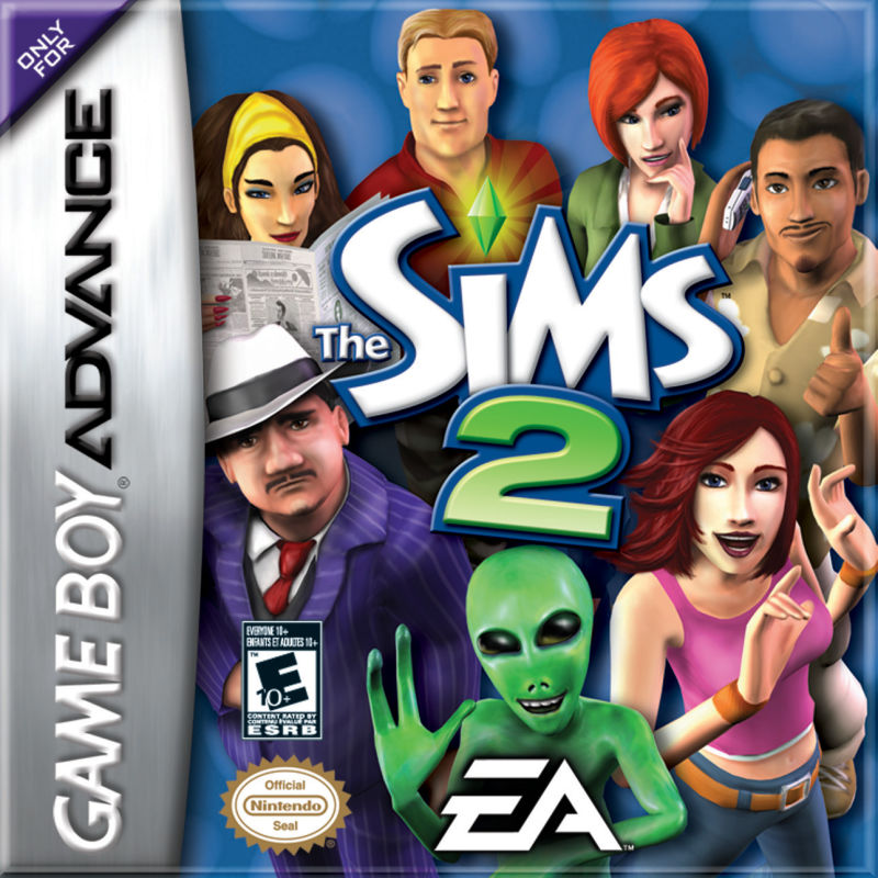 The Sims 2 GBA box artwork