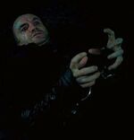 Antonin Dolohov being placed in a Full Body-Bind Curse