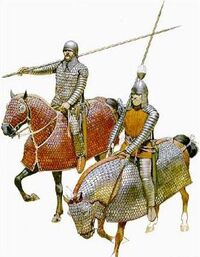 Parthian cataphract drawing