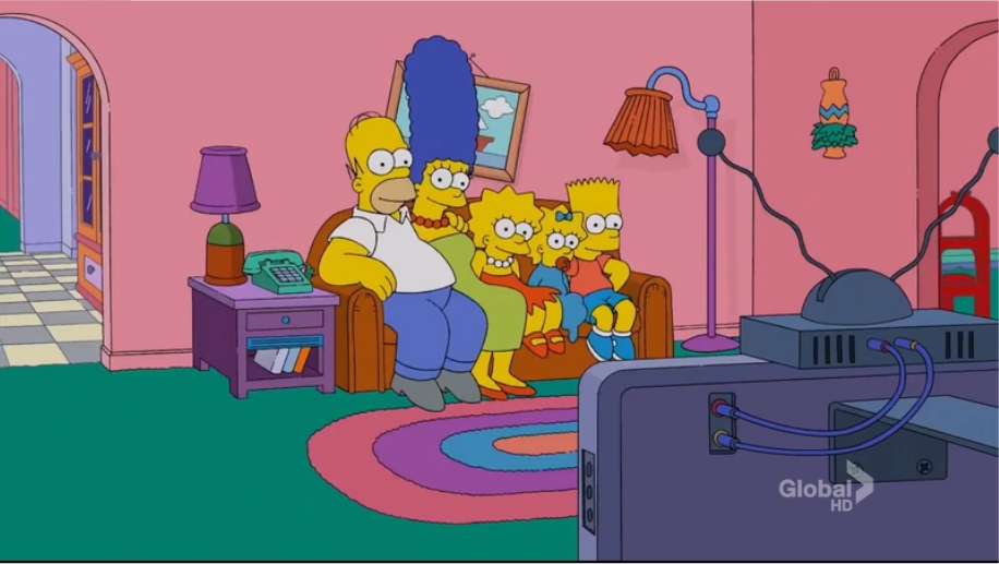 simpsons opening couch scene