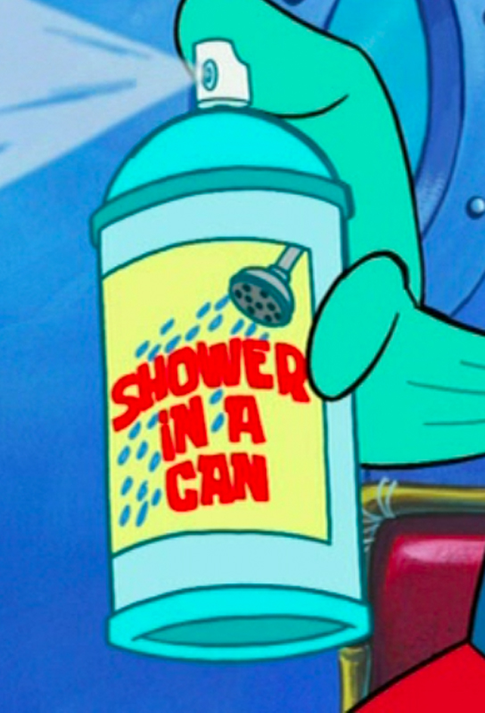 Shower In a Can - Encyclopedia SpongeBobia - The SpongeBob SquarePants Wiki