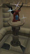 Sapphire statuette plinth