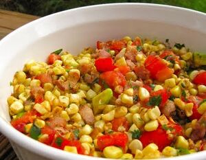 Roasted Corn and Tomato Salad