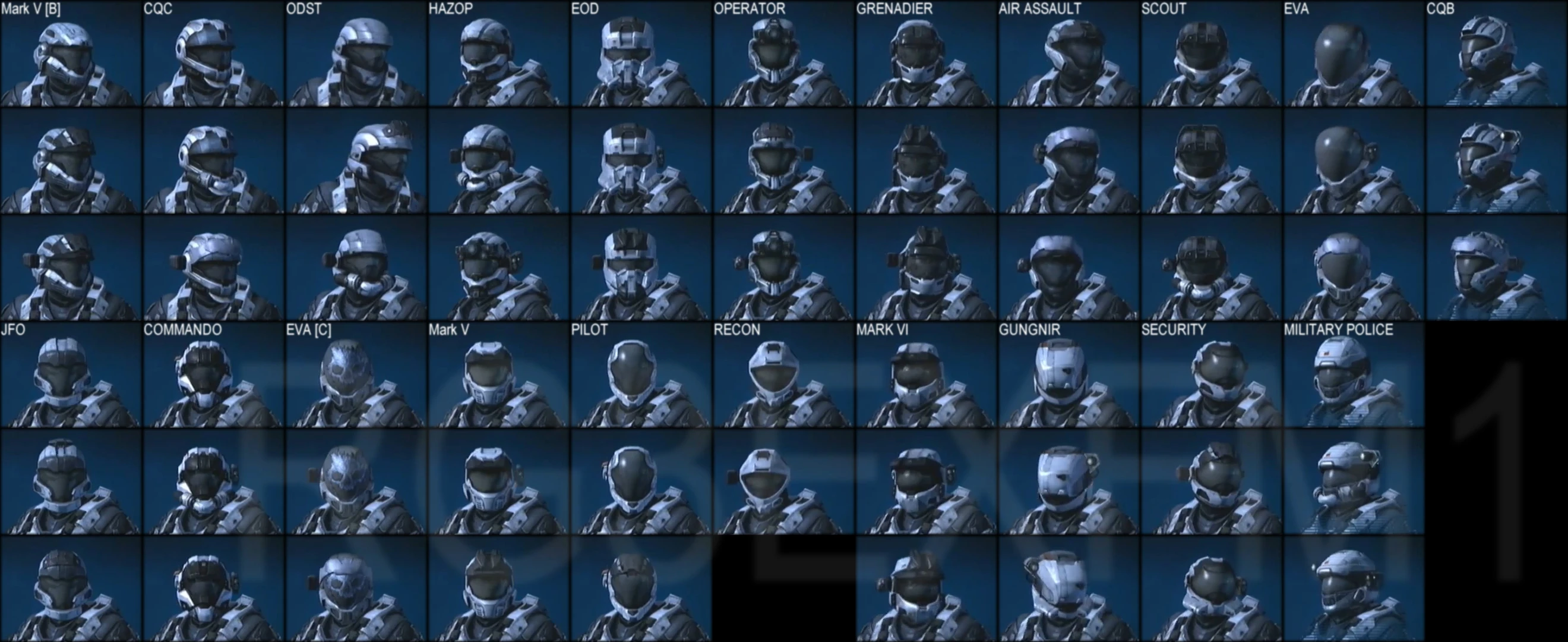 Image All Known Helmet Variants.jpg Halo Nation — The Halo