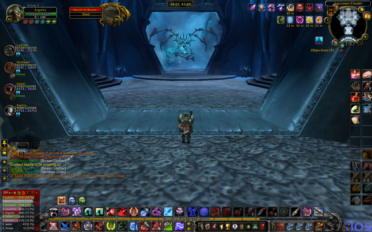 First time in Icecrown Citadel
