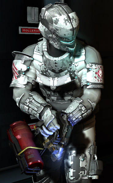 dead space 2 security suit anmatied