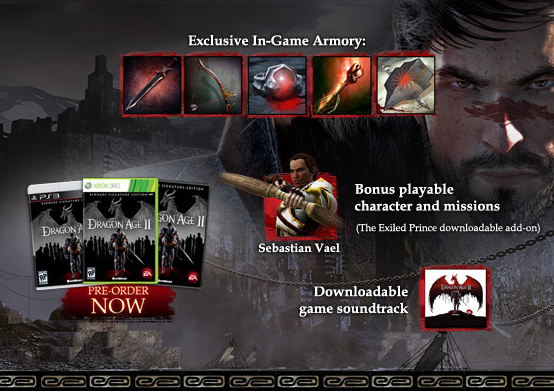 DLC for Dragon Age II - Black Emporium and Exiled Prince