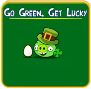 angry birds seasons go green get lucky