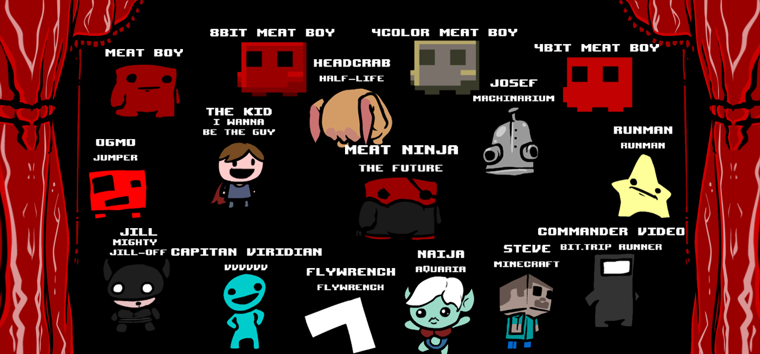 Character Roster (PC) - Super Meat Boy Wiki