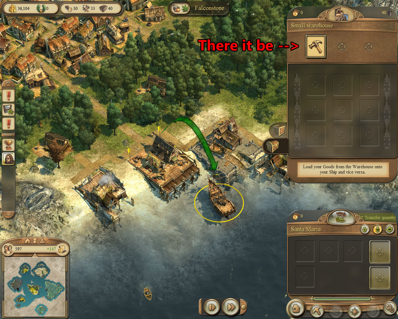 Anno 1404 warehouse slots