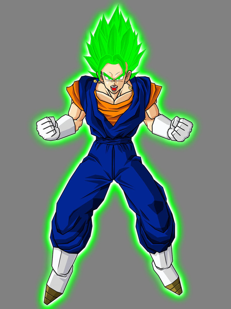 vegeta super saiyan verde