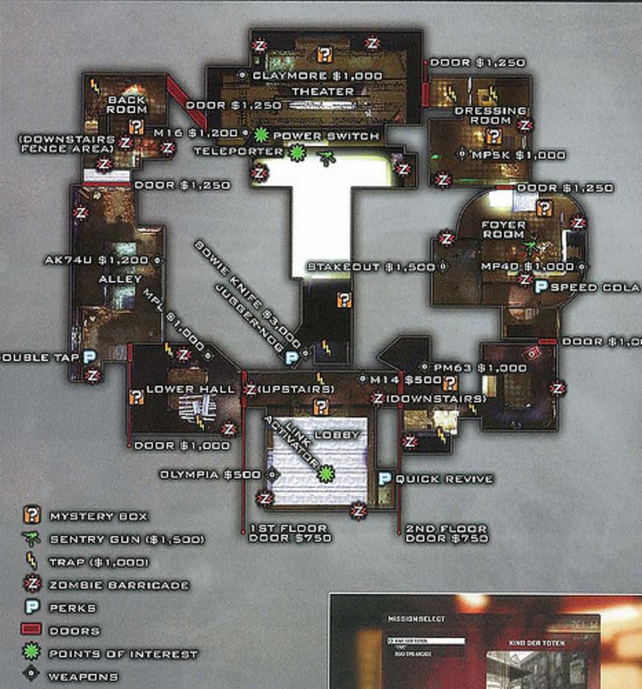 call of duty black ops 1 zombies maps