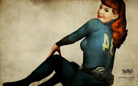 Vault girl pinup inverted