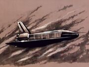 Zeichnung vom Space Shuttle Enterprise