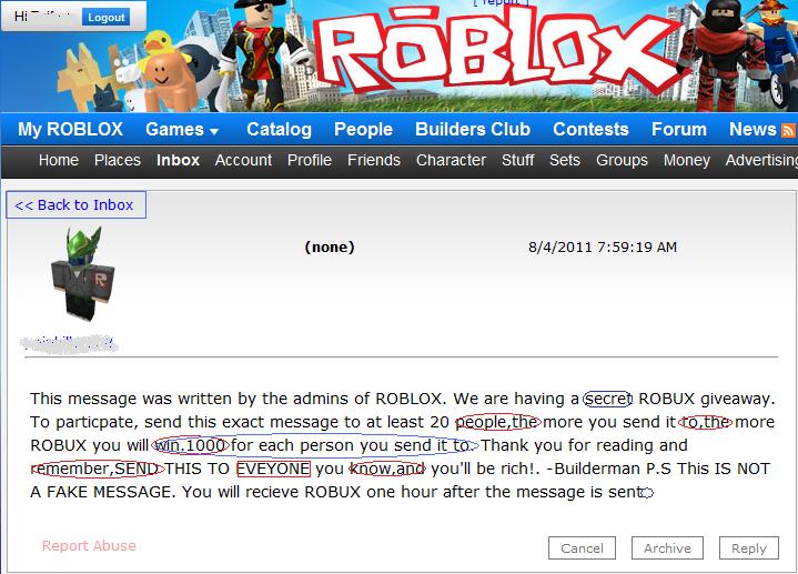 spam roblox chain message letter nutshell forums robux accounts wikia discord hatena flipnote