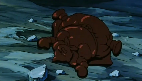 majin buu with chocolate bar