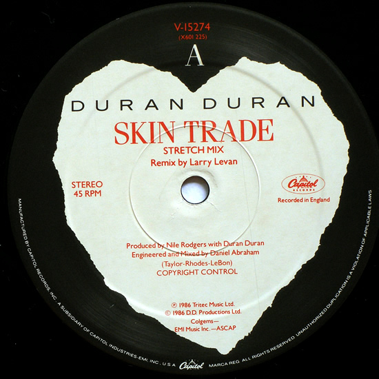 Skin Trade US V15274 Duran Duran Wiki