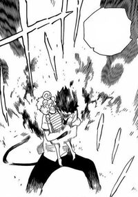 Rin tries to save the kid