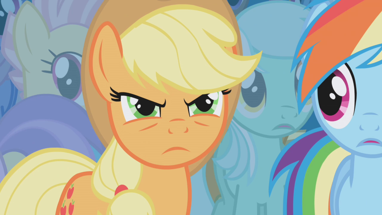 Image Applejack upset S01E06.png My Little Pony Friendship is Magic