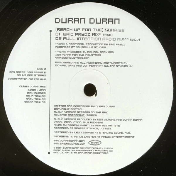 (Reach Up for The) Sunrise US