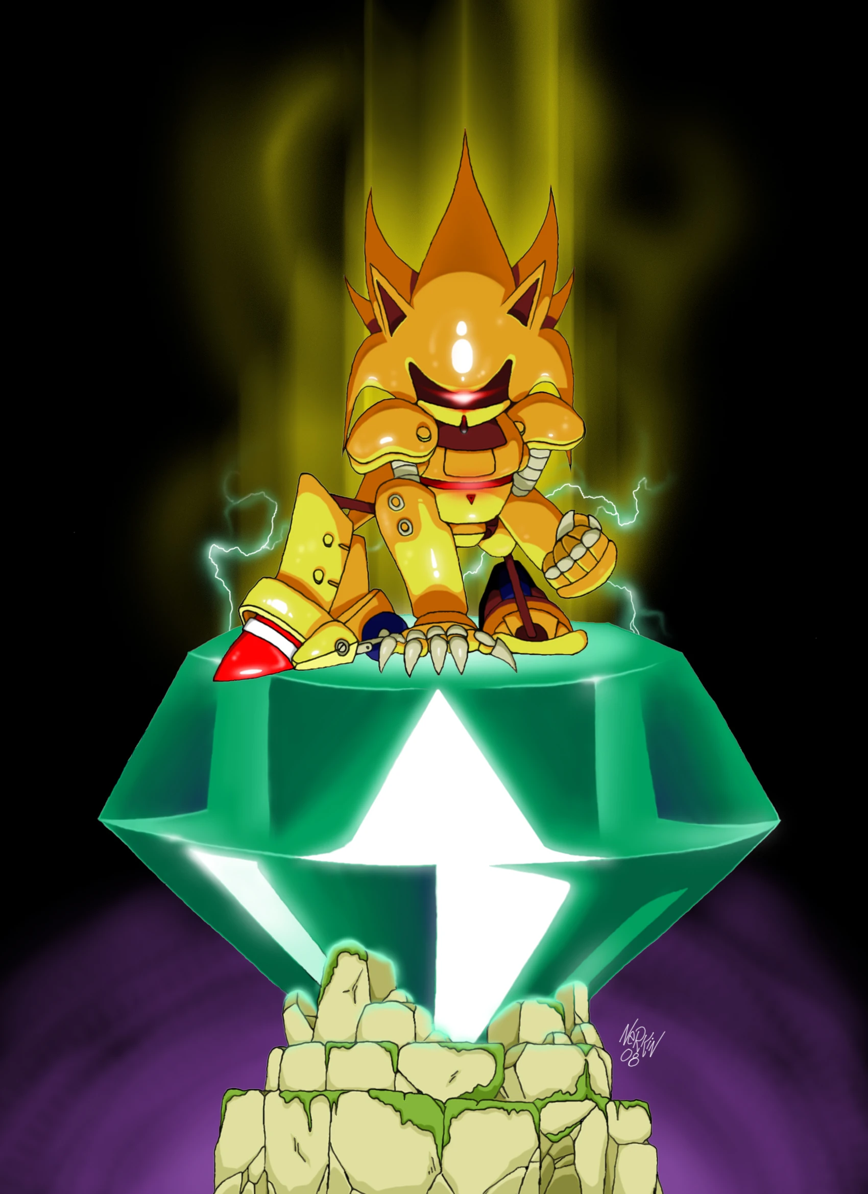 SemiSuper Mecha Sonic Metal Sonic Wiki