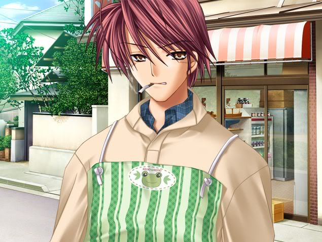 Akio, as he appears in the Clannad visual novel games.