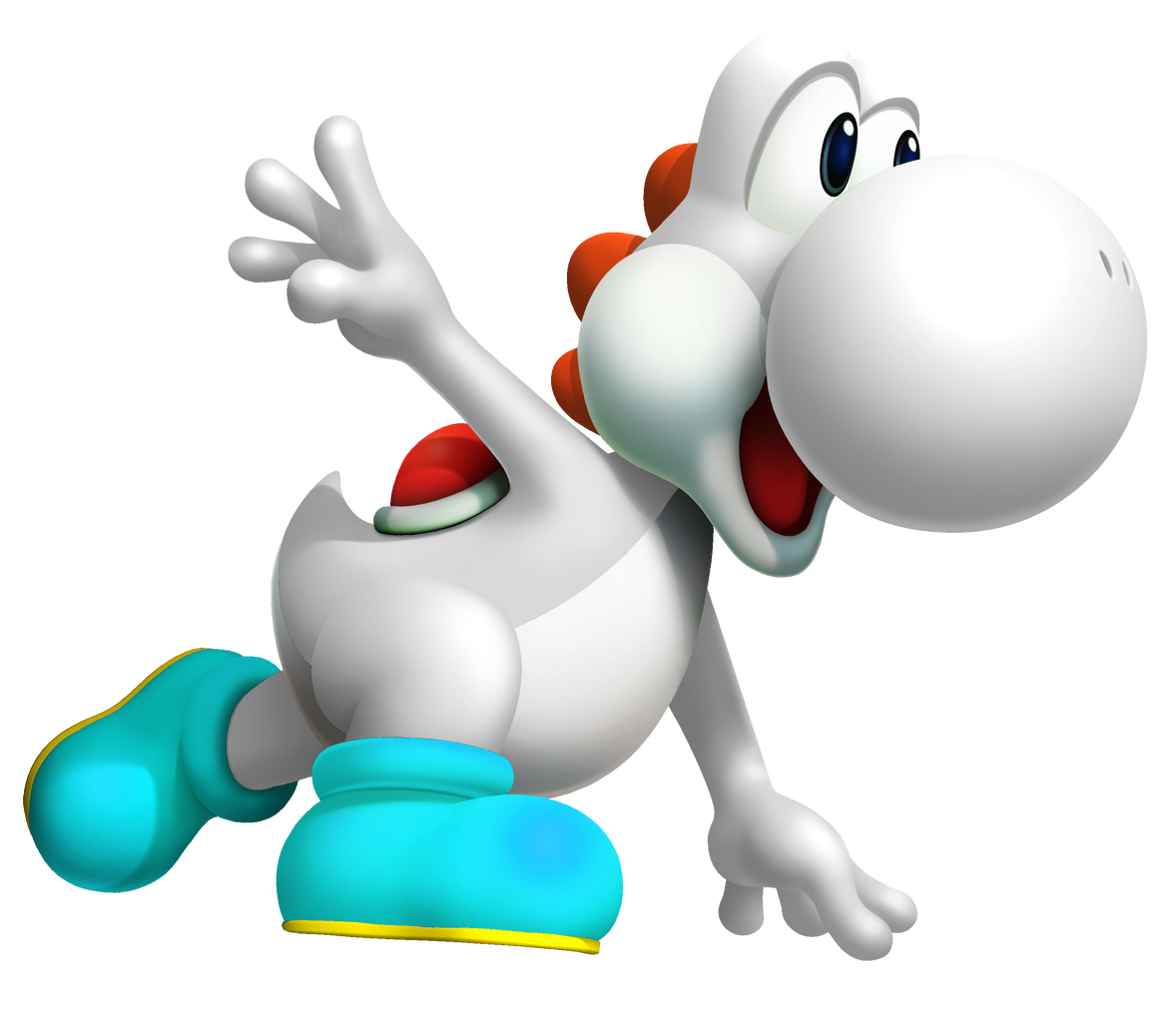 white yoshi figure