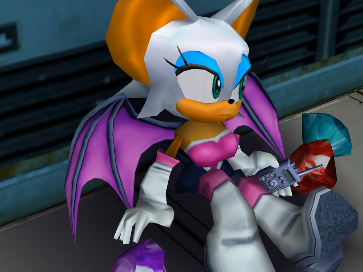 sonic adventure 2 battle rouge finding the chaos emeralds