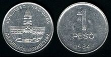 Argentina 1 peso 1984