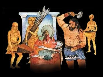 Hephaestus_and_the_Golden_Maidens_(Courai_Chryseai,_Kourai_Khryseai