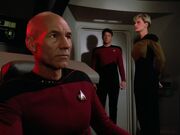 Riker kommt an Bord der Enterprise