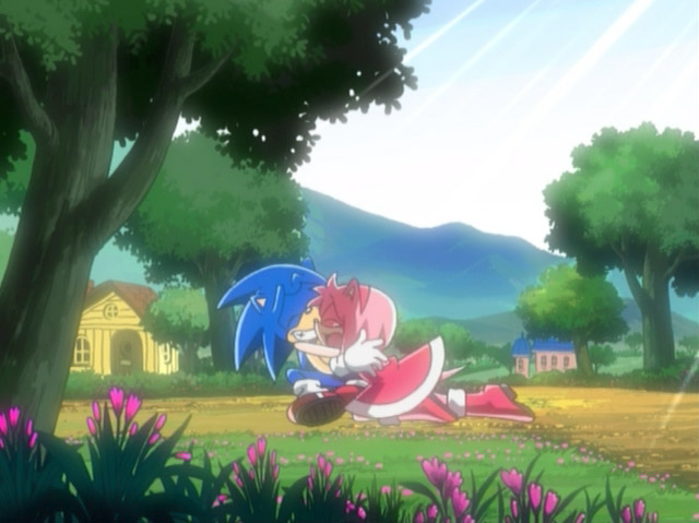 Image Amy Hugs Sonic Sonic News Network The Sonic Wiki